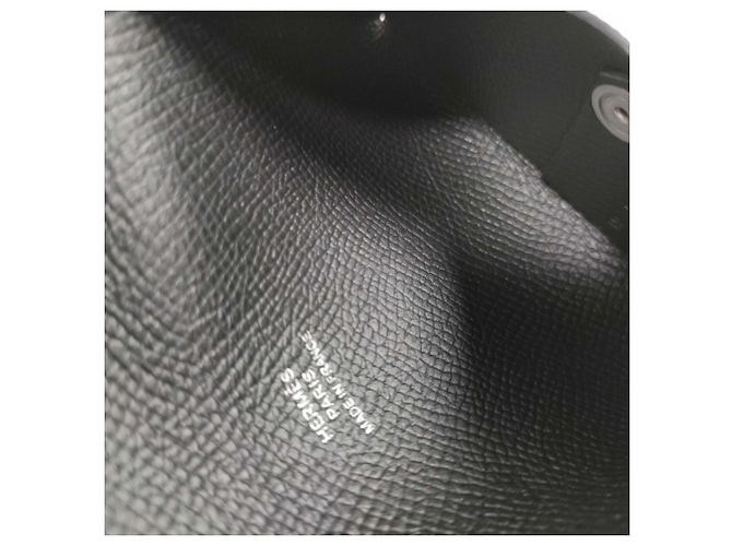 Hermès Tarjetero Hermes Calvi en piel Epsom negra Negro - vista 6