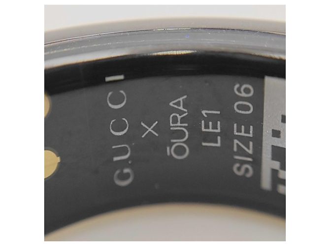 GUCCI OURA Interlocking G Band Ring Schwarz - Ansicht 9