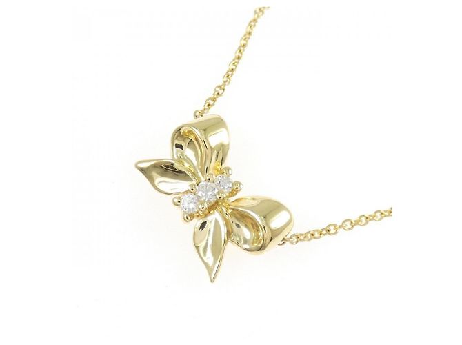 Collana Tiffany & Co. in oro giallo 18K e diamanti - vista 3