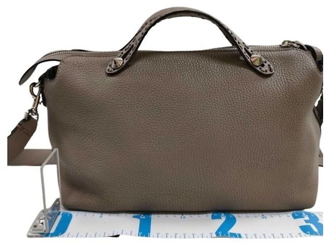 Borsa Large Fendi By The Way Selleria Grigio - vista 2