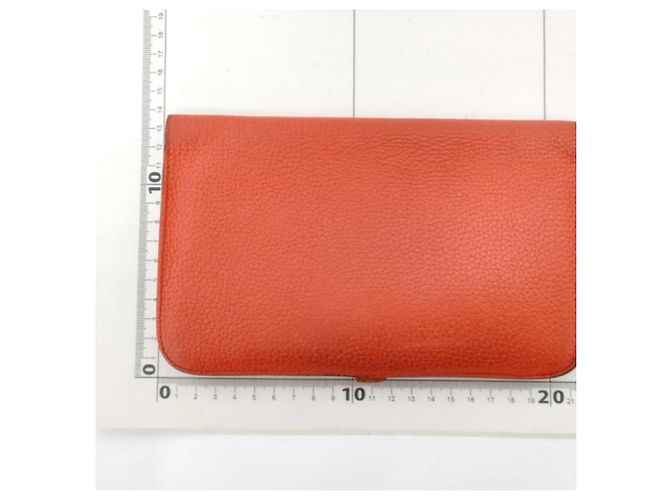 Hermès Cartera larga Hermes Dogon GM Naranja - vista 2