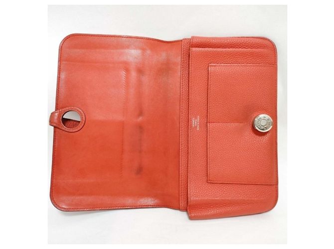 Hermès Cartera larga Hermes Dogon GM Naranja - vista 6