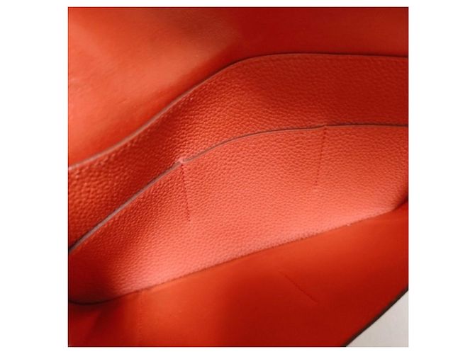 Hermès Cartera larga Hermes Dogon GM Naranja - vista 8