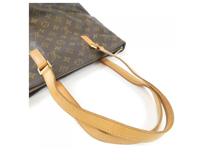 Borsa Louis Vuitton Monogram Cabas Piano Marrone - vista 4