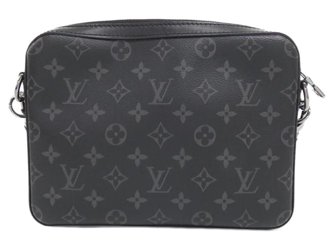 Borsa Messenger Trio Monogram Eclipse Reverse Louis Vuitton Nero - vista 2