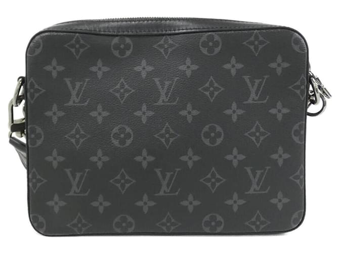 Borsa Messenger Trio Monogram Eclipse Reverse Louis Vuitton Nero - vista 2
