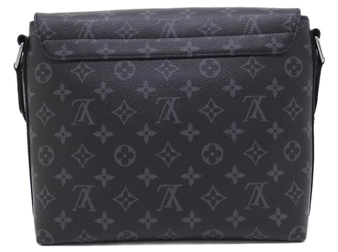 Borsa a tracolla Louis Vuitton Monogram Eclipse District PM Nero - vista 2