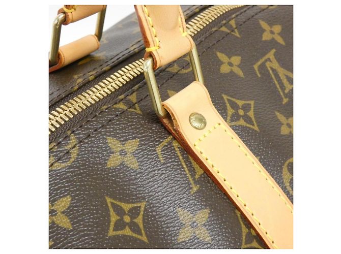 Borsa Boston Louis Vuitton Monogram Keepall 55cm Marrone - vista 5