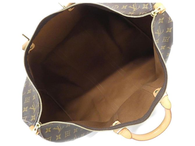 Borsa Boston Louis Vuitton Monogram Keepall 55cm Marrone - vista 7