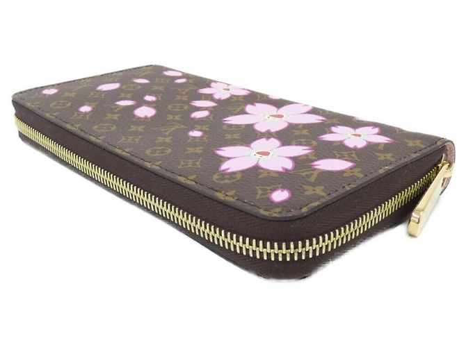 Cartera Zippy Louis Vuitton Monogram Cherry Blossom Castaño Monograma - vista 2