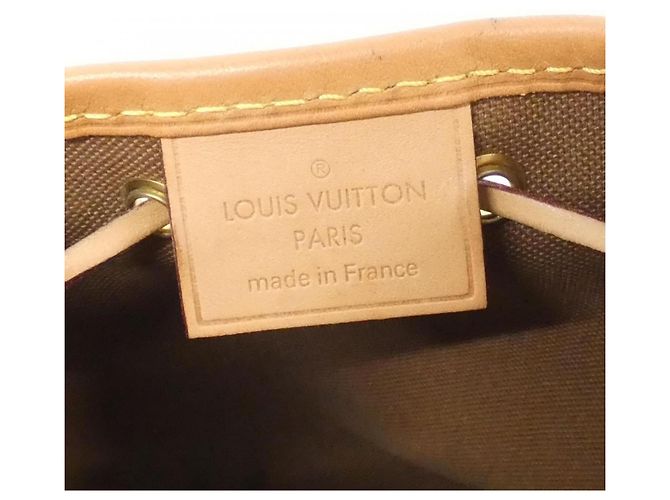 Noe Borsa a tracolla Louis Vuitton Monogram Nano Noé Marrone - vista 10