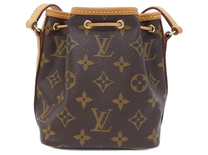Noe Borsa a tracolla Louis Vuitton Monogram Nano Noé Marrone - vista 2