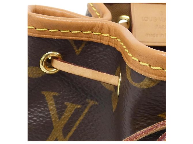 Noe Borsa a tracolla Louis Vuitton Monogram Nano Noé Marrone - vista 5