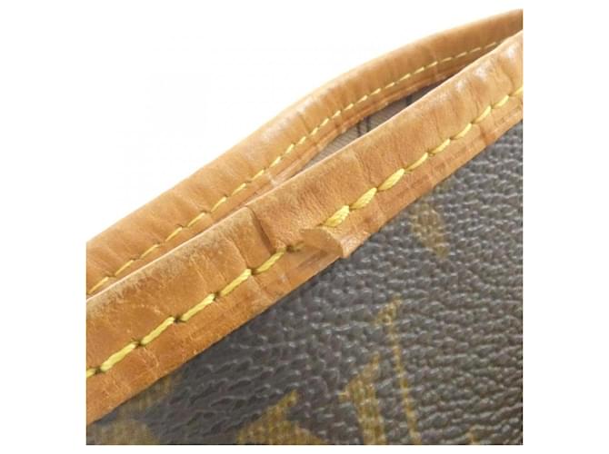 Borsa Louis Vuitton Monogram Neverfull MM Marrone - vista 3