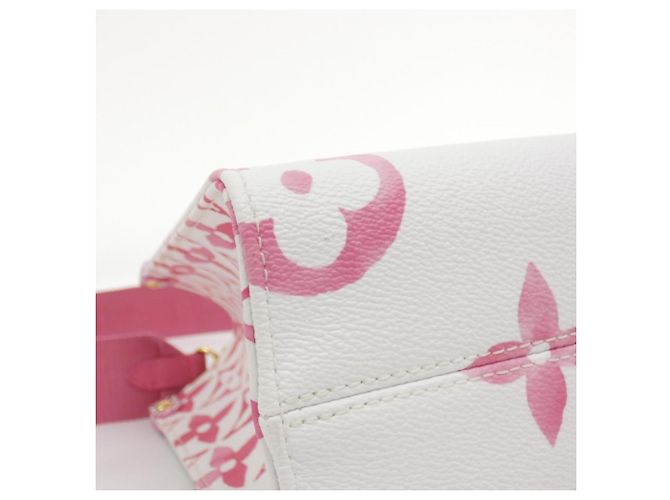 Borsa Louis Vuitton Monogram Flower Tile Rosa - vista 2
