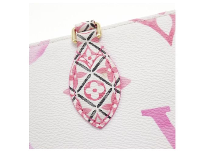 Borsa Louis Vuitton Monogram Flower Tile Rosa - vista 3