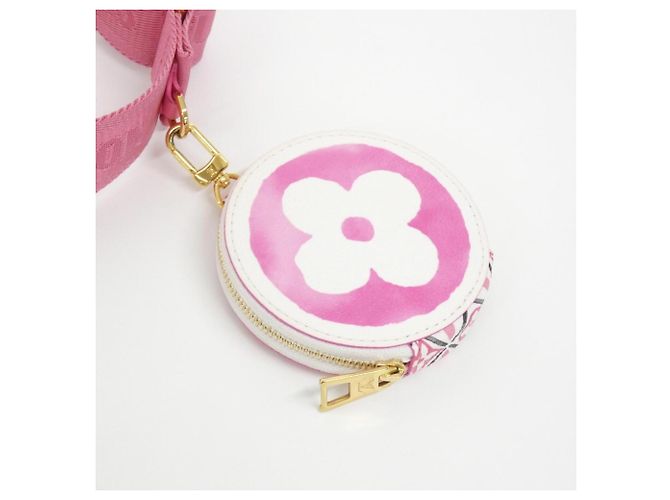 Borsa Louis Vuitton Monogram Flower Tile Rosa - vista 4