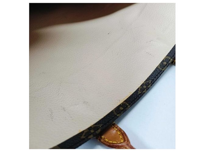 Borsa Louis Vuitton Sac Plat Marrone Nero Blu Monogramma - vista 7