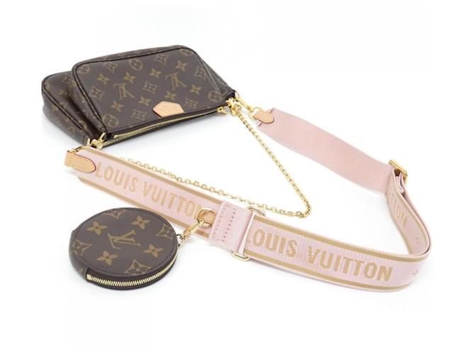 Louis Vuitton Monogram Multi Pochette Accessoires Marrone Rosa - vista 7