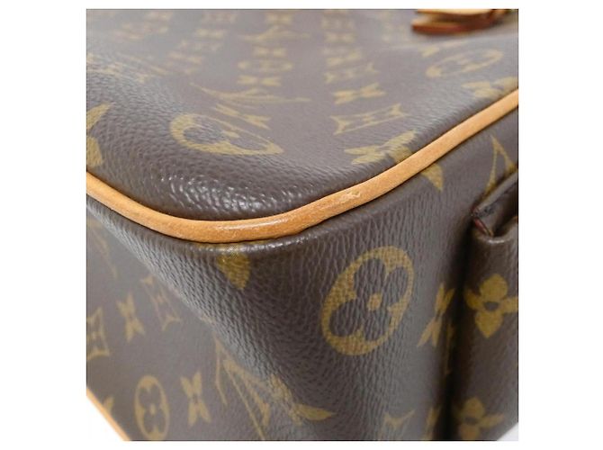 Borsa Louis Vuitton Monogram Multipli Cité Marrone - vista 3