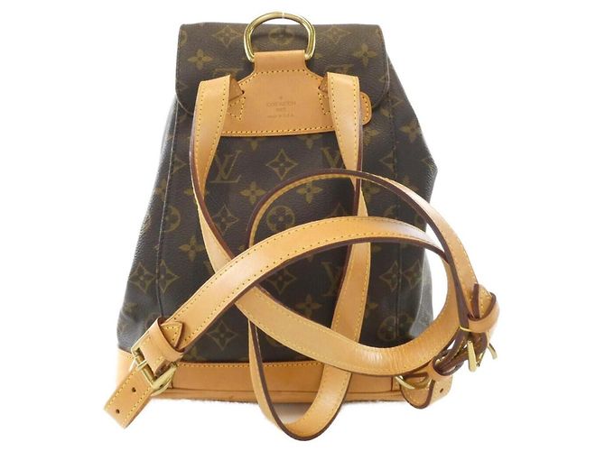Zaino Louis Vuitton Monogram Montsouris MM Marrone - vista 2