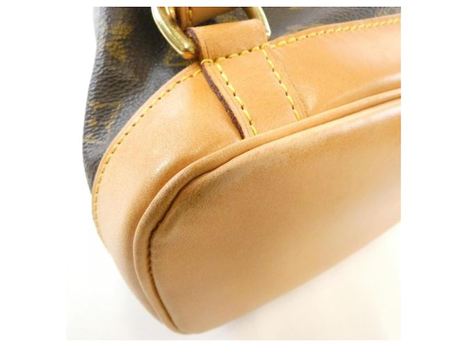 Zaino Louis Vuitton Monogram Montsouris MM Marrone - vista 3