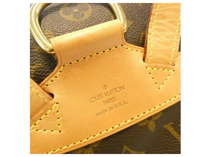 Zaino Louis Vuitton Monogram Montsouris MM Marrone - vista 5