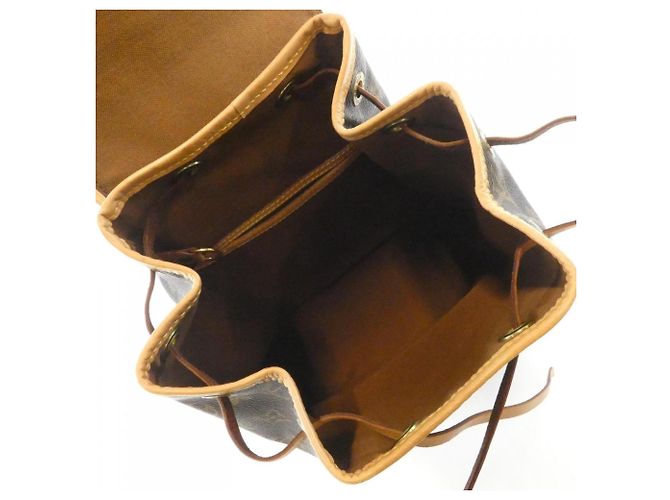 Zaino Louis Vuitton Monogram Montsouris MM Marrone - vista 9