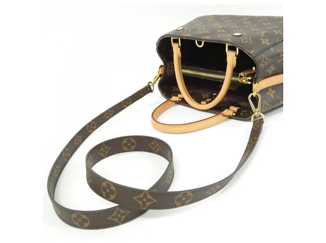 Louis Vuitton Monogram Montaigne BB Handtasche Braun - Ansicht 6
