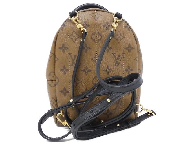 Zaino mini Palm Springs Louis Vuitton Monogram Reverse Marrone - vista 2