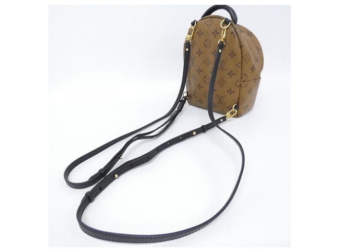 Zaino mini Palm Springs Louis Vuitton Monogram Reverse Marrone - vista 7