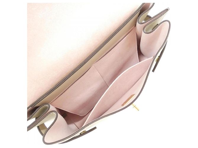 Borsa Louis Vuitton Lockme Ever Beige - vista 8