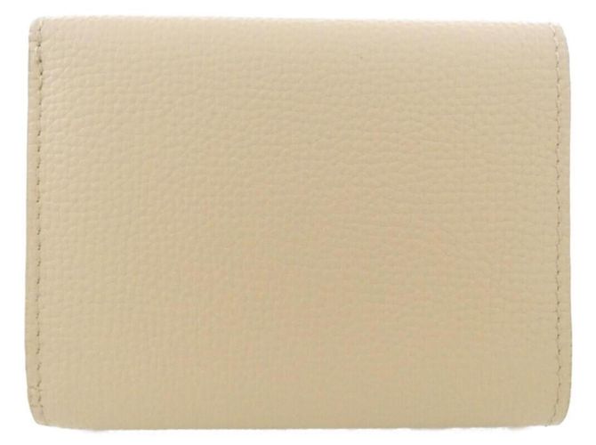 Cartera tri-fold de piel de ternera Loewe Beige - vista 2