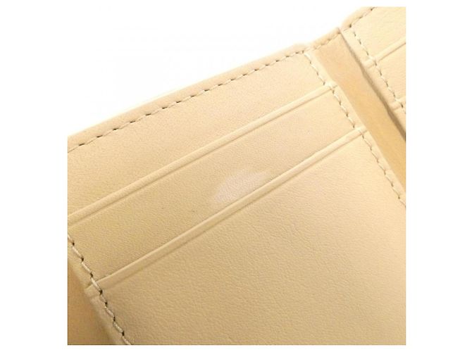 Cartera tri-fold de piel de ternera Loewe Beige - vista 6