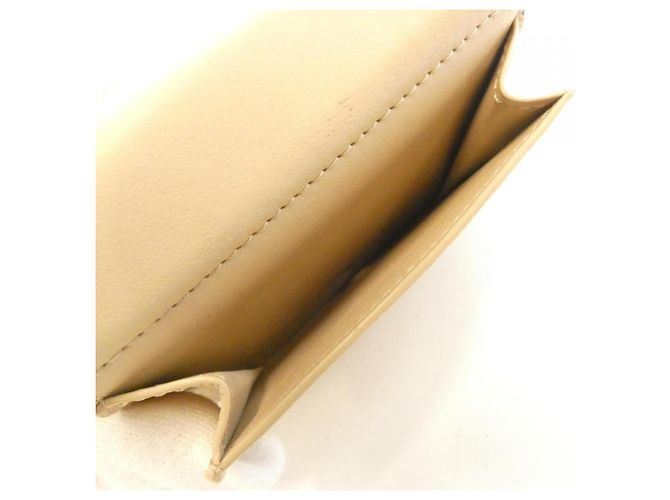 Cartera tri-fold de piel de ternera Loewe Beige - vista 8