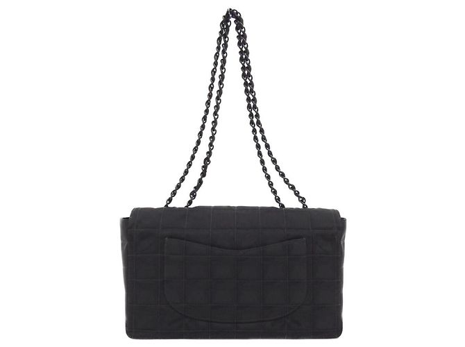 Borsa a tracolla Chanel Travel Line 15285 Nero - vista 2