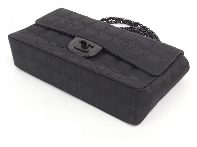 Borsa a tracolla Chanel Travel Line 15285 Nero - vista 3