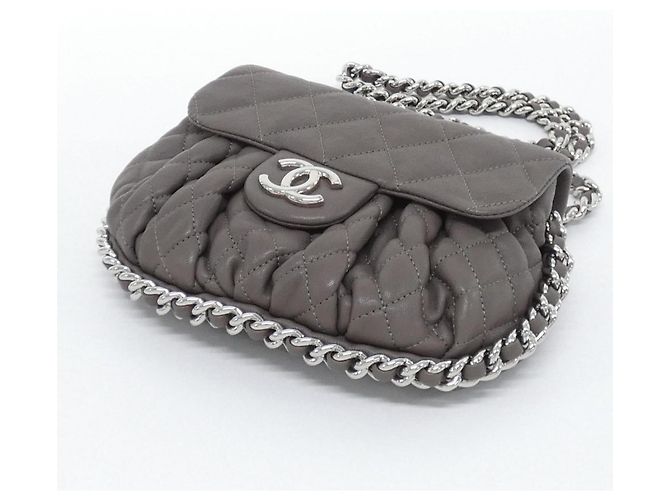 Borsa a tracolla Chanel Chain Around Line 49914 Marrone - vista 3