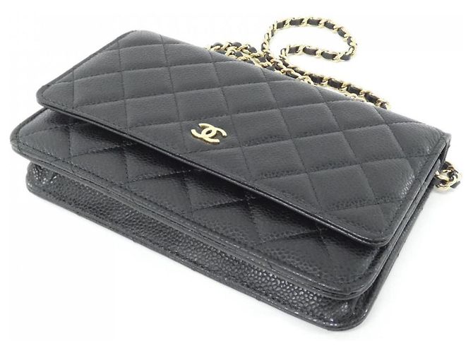 Catena per portafoglio Chanel Timeless Classic Line AP0250 Nero Bordò - vista 3