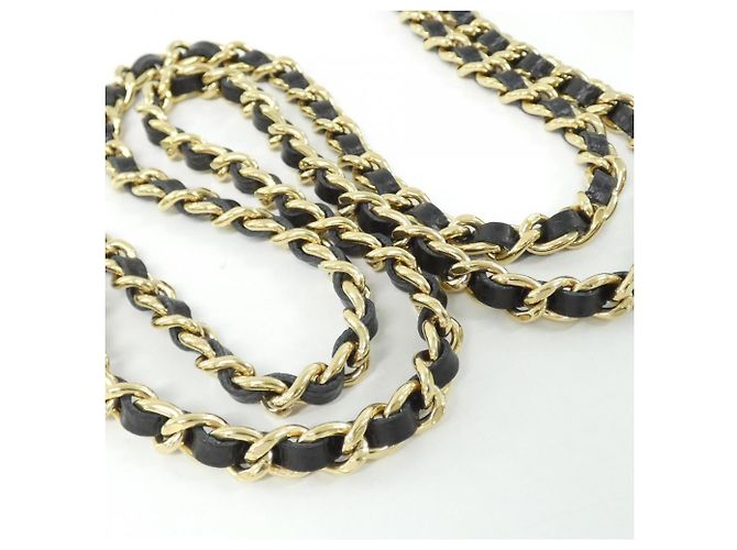Catena per portafoglio Chanel Timeless Classic Line AP0250 Nero Bordò - vista 4
