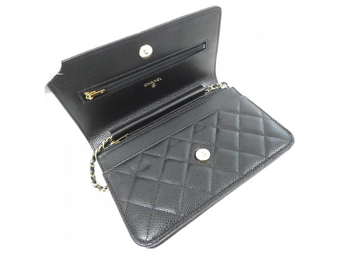 Catena per portafoglio Chanel Timeless Classic Line AP0250 Nero Bordò - vista 5
