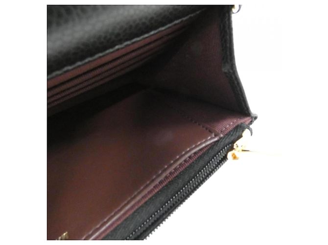 Catena per portafoglio Chanel Timeless Classic Line AP0250 Nero Bordò - vista 7