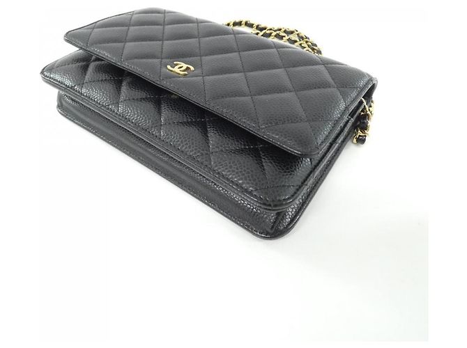 Catena per portafoglio Chanel Timeless Classic Line AP0250 Nero Bordò - vista 3