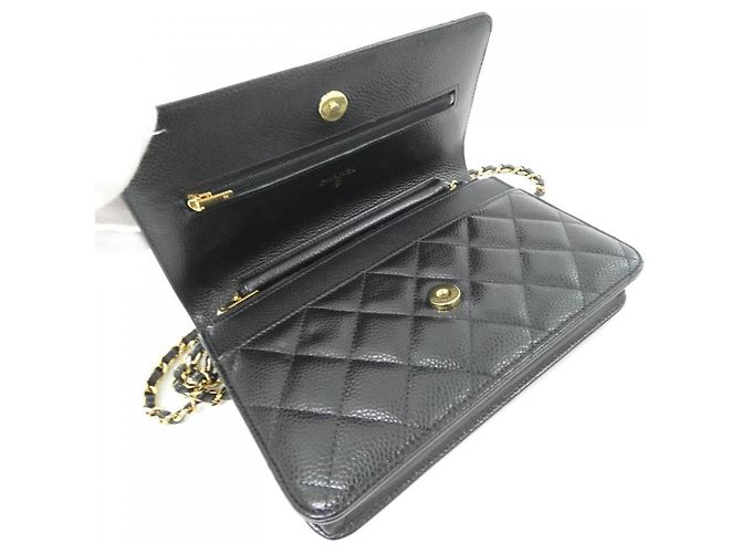 Catena per portafoglio Chanel Timeless Classic Line AP0250 Nero Bordò - vista 6