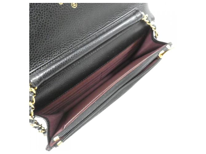 Catena per portafoglio Chanel Timeless Classic Line AP0250 Nero Bordò - vista 7
