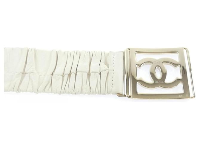 Chanel Standard White Gürtel Weiß - Ansicht 3