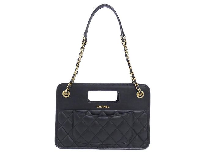 Timeless Borsa a tracolla Chanel AS4037 in pelle nera Nero - vista 2