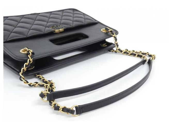 Timeless Borsa a tracolla Chanel AS4037 in pelle nera Nero - vista 7