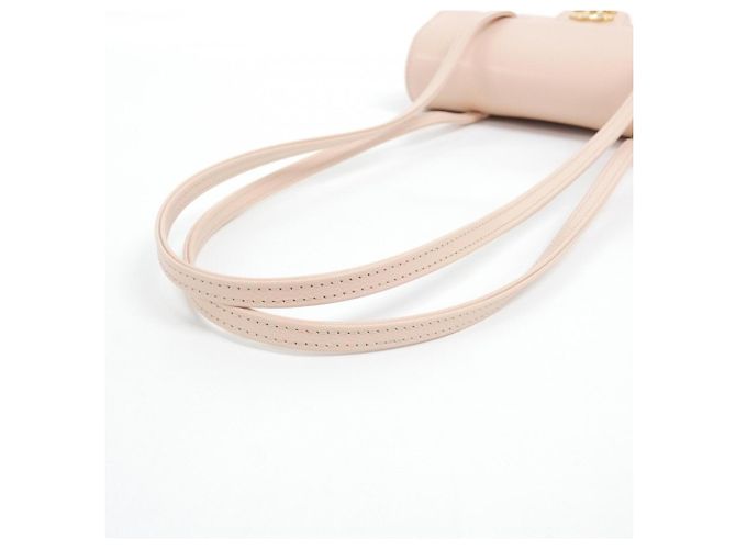 Borsa a tracolla Chanel AP5068 in pelle di vitello martellata rosa - vista 5