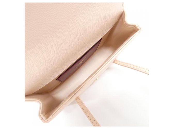 Borsa a tracolla Chanel AP5068 in pelle di vitello martellata rosa - vista 6